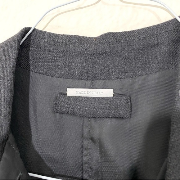 Prada Wool Grey Button Down Sleeveless Shirtdress Layered Overlay Viscose XS - Picture 5 of 7